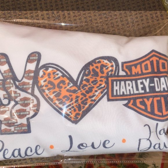 Peace, Love, Harley-Davidson T-Shirt - Picture 2 of 3